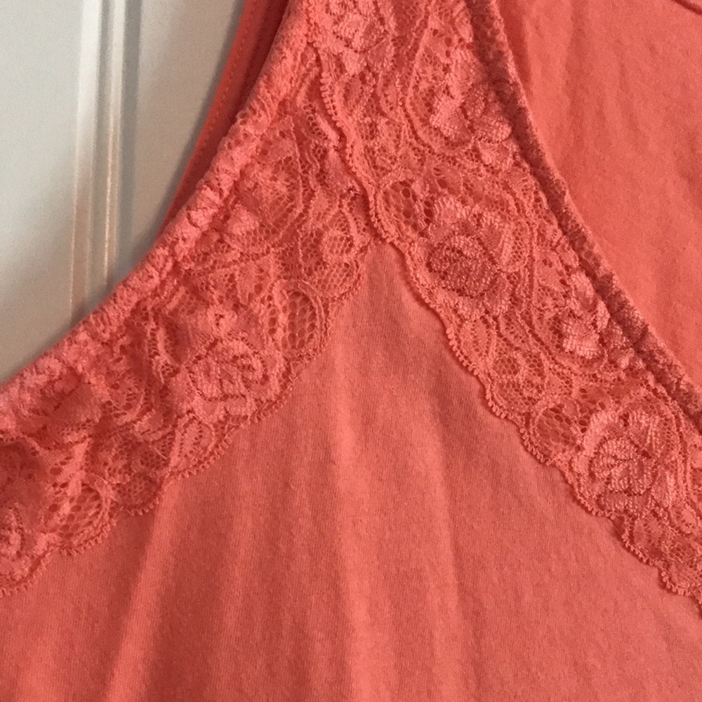 61) 🧡BASIC EDITIONS Coral t-tank $firm$ - Picture 3 of 6